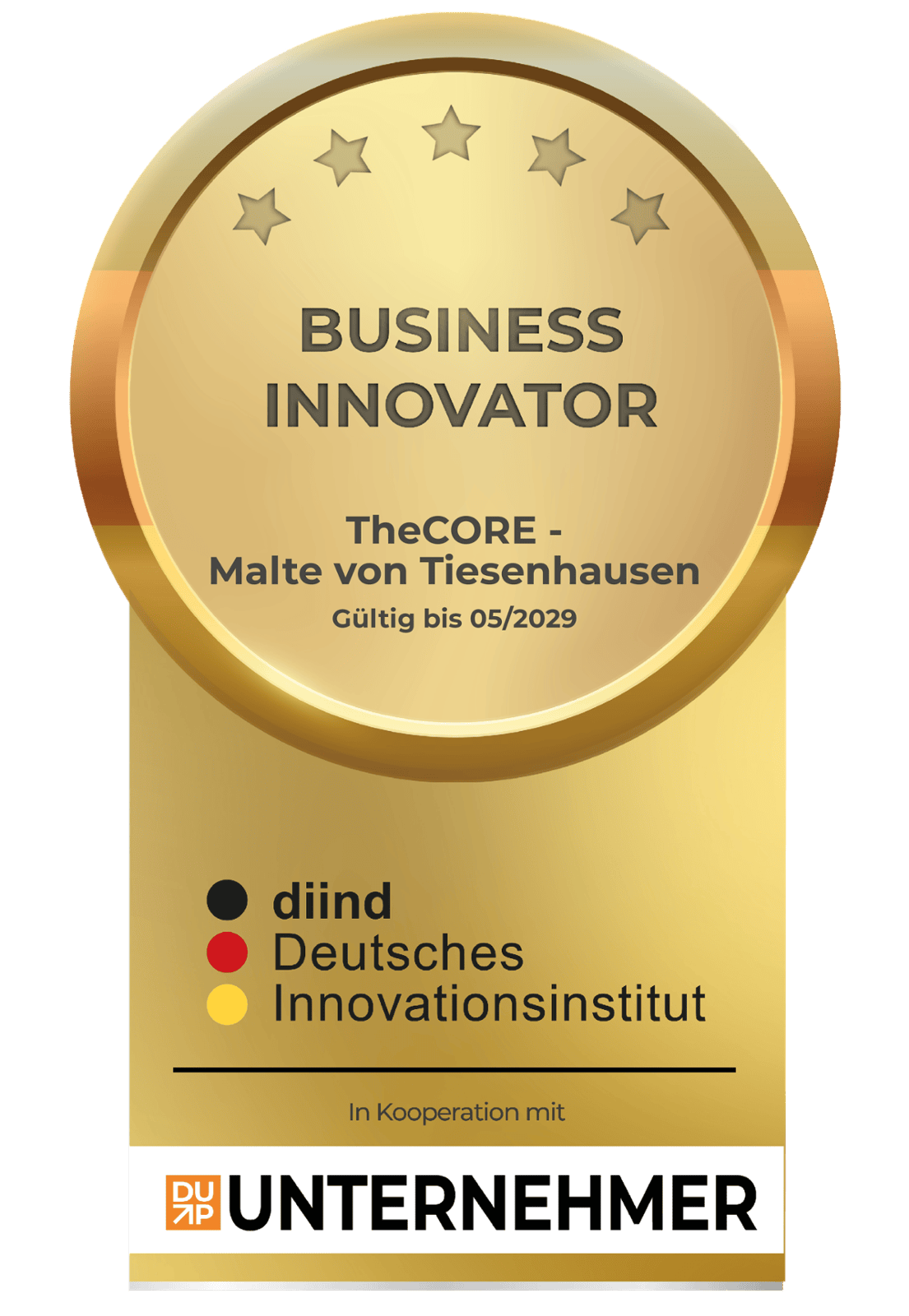 Business Innovator TheCORE Malte von Tiesenhausen