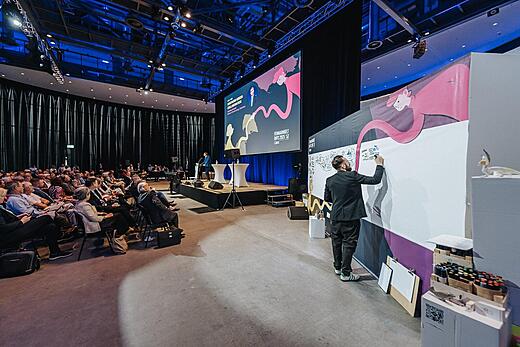 Live Visualisierung mit vorab aufgebrachtem Keyvisual